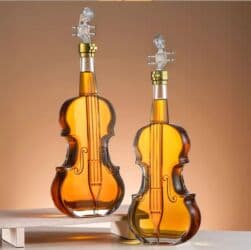 подарок любимому на 14 февраля: Skripka formalı şüşə qab Şüşə skripka formalı içki qabı - Həcmi — 3