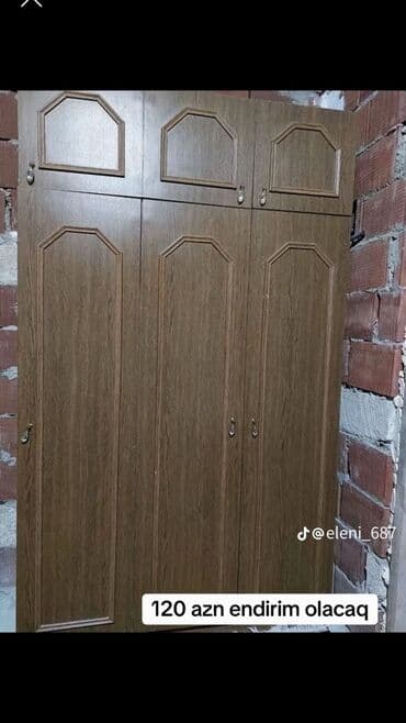Açılan, 6 qapı Düz dolab, Qarderob, paltar dolabı
