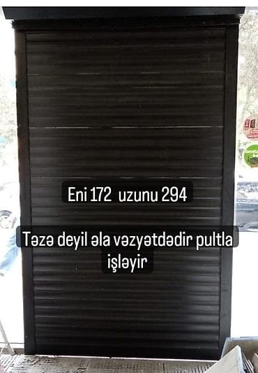 yeni il perde isiqlari: Avtomatik jalüz qapı - Ölçü: eni 172 sm, hündürlüyü 294 sm - Uzaqdan — 1
