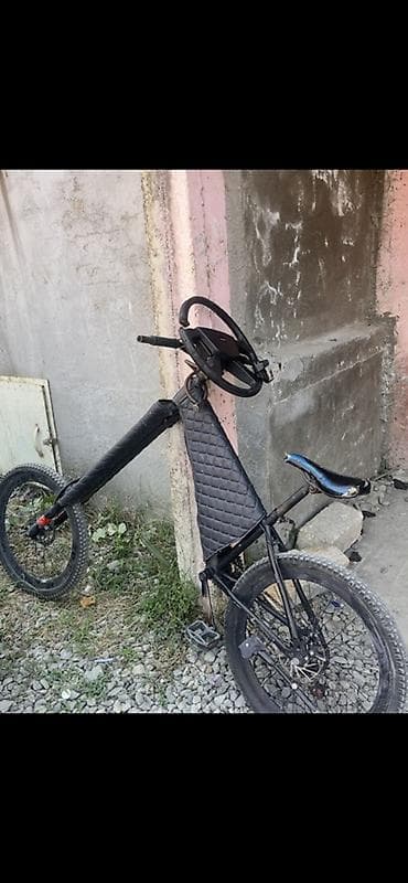 velosiped canta: Unikal dizaynlı velosiped – sükan yerinə dairəvi avtomobil sükanı ilə! — 5
