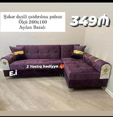 ucuz divan satilir: Künc divan, Yeni, Açılan, Bazalı, Parça, Şəhərdaxili pulsuz çatdırılma — 1