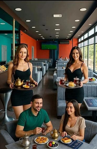 fast fud lar: Ofisiant xanım tələb olunur — 1