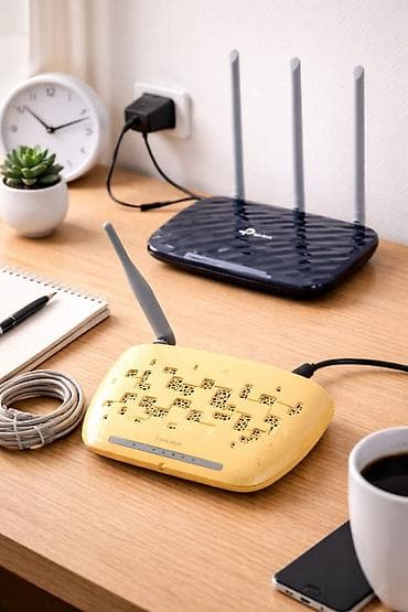 planşet samsung: Wifi aparatları tp-link router. Qara olan demək olar təzədir. Çox az — 3