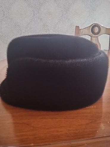 dini papaqlar: Qara xəz papaq - Klassik siluetli, hündür formalı qara papaq - — 5