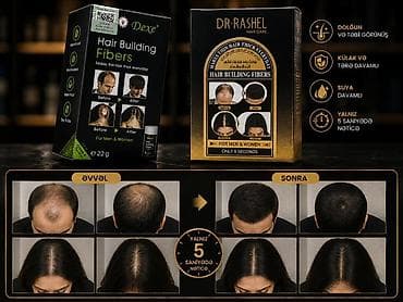 dexe: Dexe və Dr.Rashel Hair Building Fibers – saç seyrəkliklərini saniyələr — 1