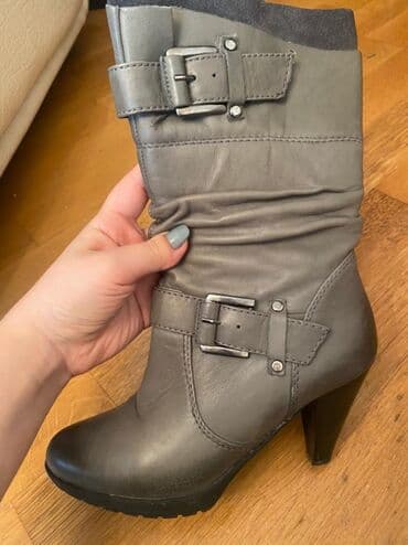 qadın çəkmə: Izabelden baha alınıb. 3-4 dəfə geyinilib. Razmeri 37-37.5 — 1