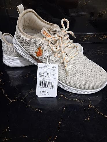 krasovka kişi: US Polo Assn. kişi idman ayaqqabısı - Model: USPA brendi, yan hissədə — 2