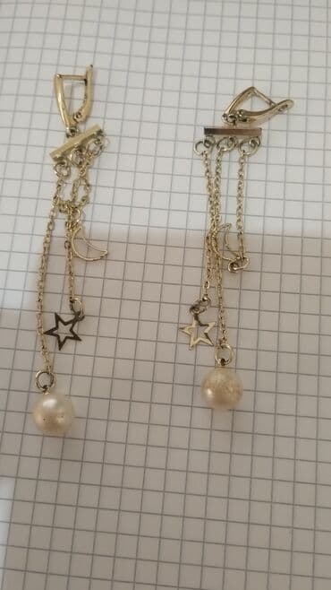 capiq ucun krem: Qadın sırğaları dəsti - Model 1: Uzun sallantılı mirvari effektli — 3