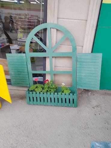 Şəkillər, tablolar: Dekorativ taxta “pəncərə” kompozisiyası – qapalı və açıq məkanlar üçün — 1