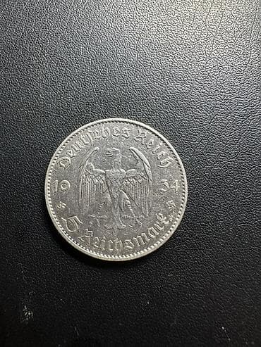5 Reyxsmark, 1934 il, Gümüş — 2