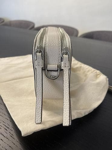 Çantalar: Tory Burch çiyin/çarpaz çanta - Material: toxumalı dəri - Rəng: açıq — 3