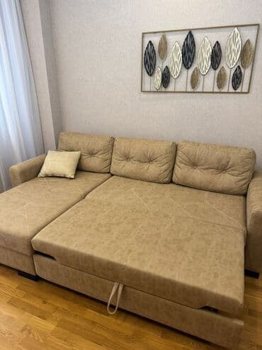 işlenmiş künc divan: Künc divan, İşlənmiş, Açılan, Bazalı, Parça, Çatdırılma yoxdur — 2