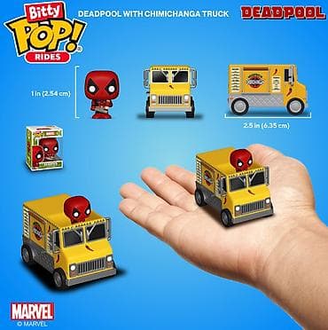 oyuncaq barbie: Funko Bitty Pop! Rides – Deadpool’s Chimichanga Truck + Bitty Pop! — 2