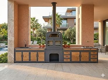 alfa term: Açıq hava üçün modul mətbəx komplekti - Material və dizayn: Toz — 1