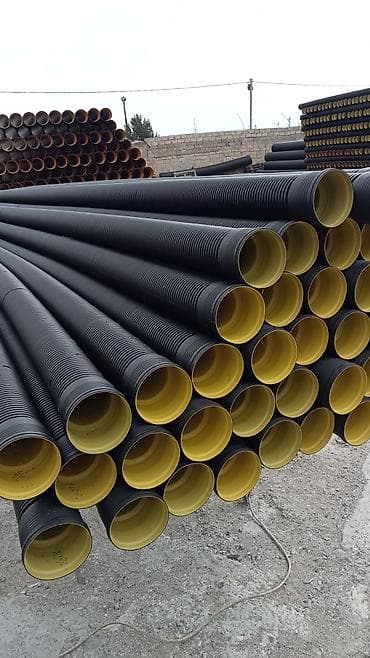 su boruları: Kanalizasiya borusu, Qofralı, Plastik, 100500 mm, Yeni — 2