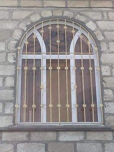 taxta dekor: Ferforje pəncərə barmaqlıqları və pilləkən məhəccərləri - Material — 4