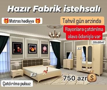 Yataq otağı dəsti rəng seçimi var lalafo.az -da Yataq otağı dəsti rəng seçimi var