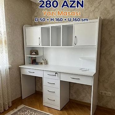 Düz masa, Stulsuz, Polkalı, Siyirməli, Azərbaycan, Sadə laminat lalafo.az -da Düz masa, Stulsuz, Polkalı, Siyirməli, Azərbaycan, Sadə laminat