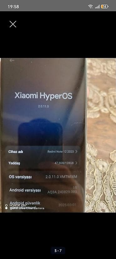 xiaomi 9t pro: Redmi 12, 128 GB, rəng - Yaşıl, Barmaq izi — 5