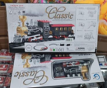 Uşaq geyimi və ayaqqabıları: Klassik Oyuncaq Qatar Dəsti – “Classic Train Set” - Bu buxarlı — 1