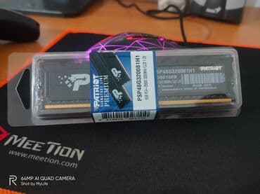 konteyner soyuducu: Yenidir. Patriot 8gb ddr4 3200mhz. Ramın üzərində soyuducu qapaqları — 2