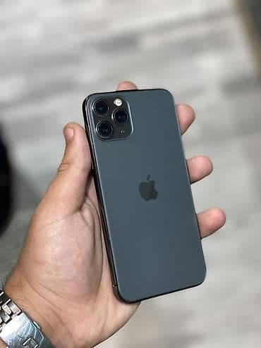 IPhone 11 Pro, 64 GB, Alpine Green, Zəmanət, Simsiz şarj, Face ID
