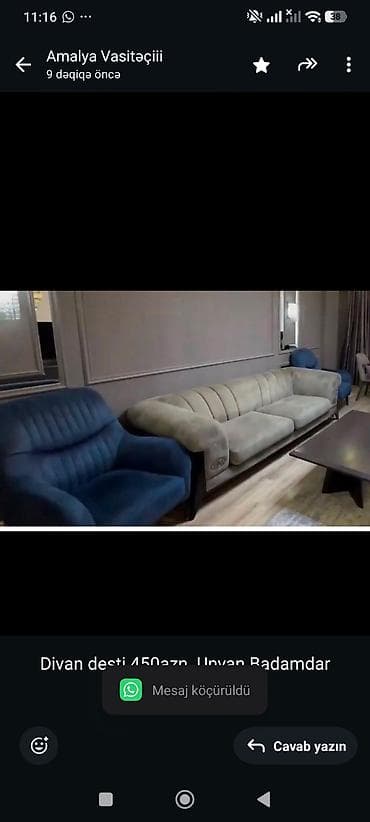 Divan desti 450azn. Unvan Badamdar (aml)