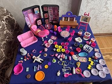 Игровые наборы: Uşaq üçün böyük kolleksiya – miniatür oyuncaq aksesuarları və mebel — 7