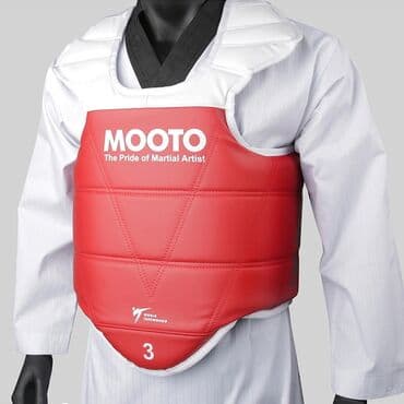 i̇dman aləti: Taekvondo sinəliyi "Mooto". Razmerləri var: 0-1-2-3-4 Metrolara və — 1