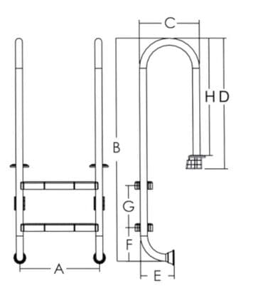 композитные бассейны в баку: Pilləkən standart Paslanmayan nerj materialı Plasmas ayaqlıqlar — 2