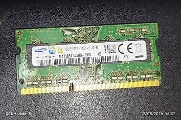 Noutbuk komponentləri: Samsung laptop RAM modulu - Model: M471B5173QH0-YK0 - Tutum: 4 GB - — 2