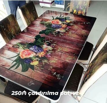 sulutepe kiraye heyet evleri 2022: Mətbəx üçün, Yeni, Açılan, Dördbucaq masa, 4 stul — 4