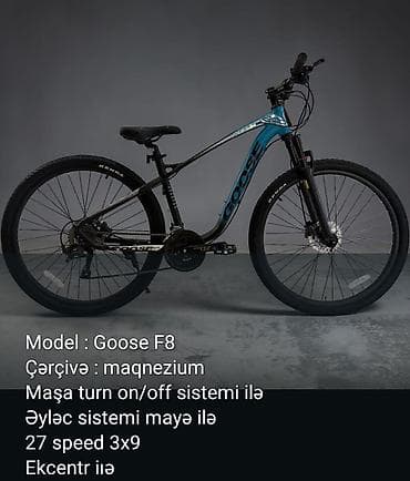 Goose F8 dağ velosipedi - Model: Goose F8 - Çərçivə: maqnezium