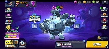 Brawl Stars oyun hesabı – yüksək inkişaf etmiş profil - Kupa: 85,212+