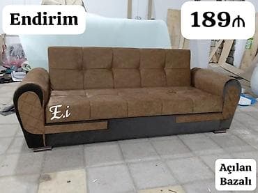 divan ustu: Endirimli açılan bazalı divan – 189₼ - Funksional dizayn: oturacaq — 1