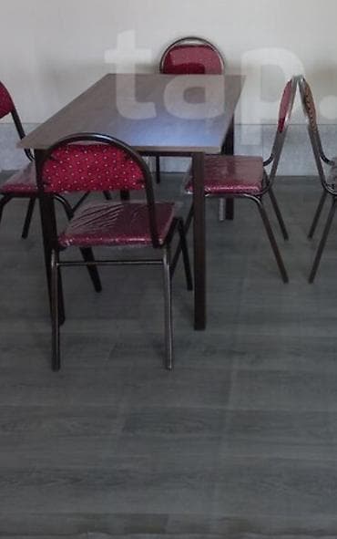 Masalar və oturacaqlar: Açılmayan, Dördbucaq masa, 4 stul — 1