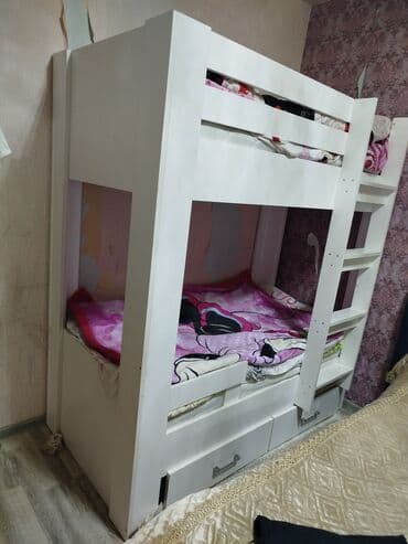 кровать: Oğlan və qız üçün, Çarpayı, Matrassız, Siyirməli, Taxta — 3