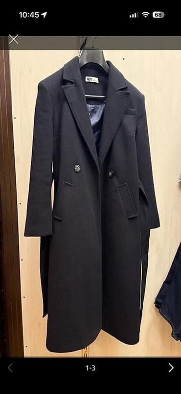 swatch black coat: Palto, S, rəng - Qara — 1