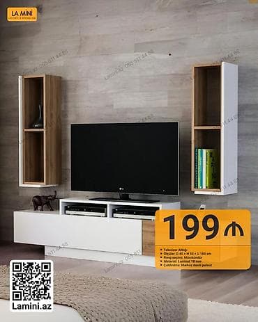 Düz TV altlığı, Polkalı, Laminat lalafo.az -da Düz TV altlığı, Polkalı, Laminat