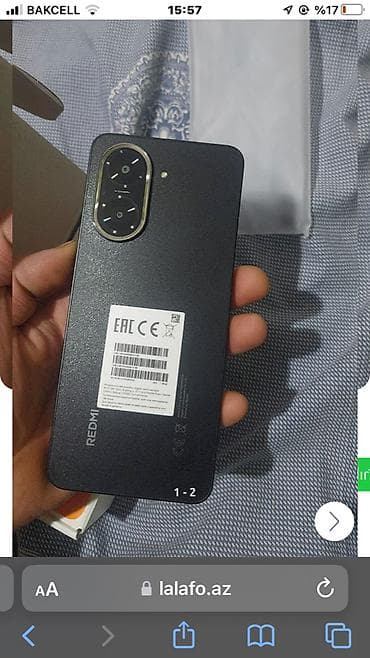 Tam Ideal Vezyetde Yep yeni cizigsiz vezyetde 2026 Yeni Redmi a5 Black