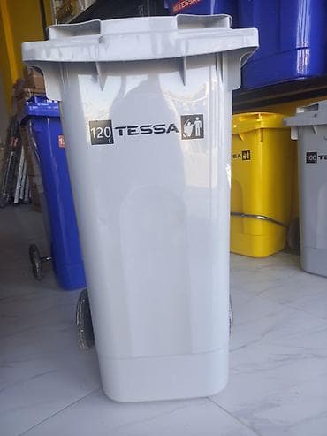 Контейнеры для отходов: Tessa 120 L təkərli zibil/qəza konteyneri - Həcm: 120 litr (etiketdə — 1