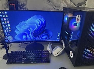 Gaming və yayım üçün tam masaüstü PC seti Процессор: Ryzen 5 5600x