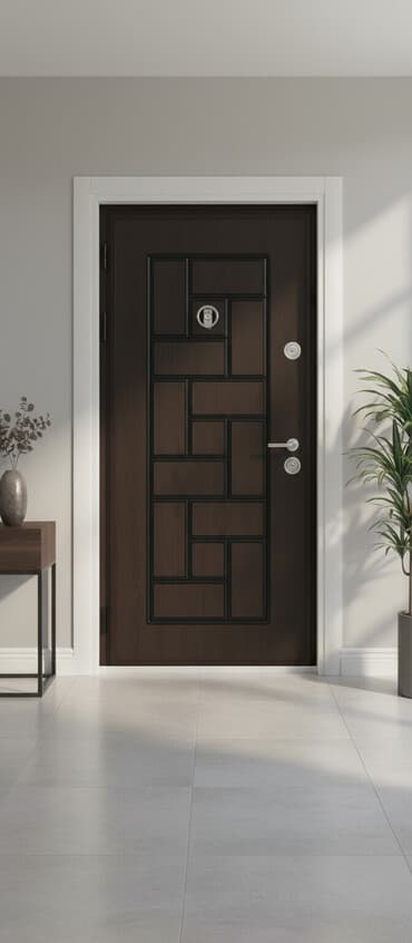 demir qapilarin qiymeti: Mənzil üçün Yeni Giriş qapısı 100x210 sm Glazok ilə, Pulsuz çatdırılma, Rayonlara çatdırılma — 1