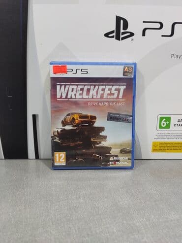oyun rol seti: Playstation 5 üçün wreckfest oyun diski. Tam yeni, original bağlamada — 1