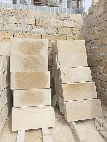 aqlay ustasi: Aqlay (daş plitə) __ yer ve fasat ucun - Material: təbii qumdaşı - — 10