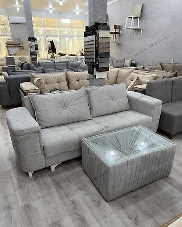 Tək Divan Xüsusiyyətlər: - Ölçü: 230 sm - Dizayn: Açıq boz rəngdə