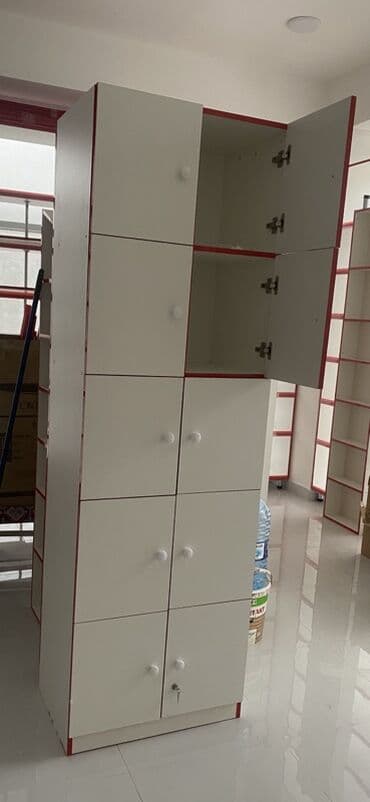 Канцтовары: Çoxgözlü saxlama şkafı - Material: laminat/MDFlam ağ rəngdə — 2