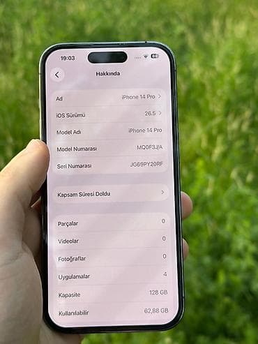 apple 14pro: IPhone 14 Pro, 128 GB, Deep Purple, Face ID — 3