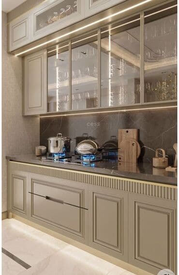 Табуретки на заказ: Кухонный гарнитур на заказ, Ламинат блестящий — 2