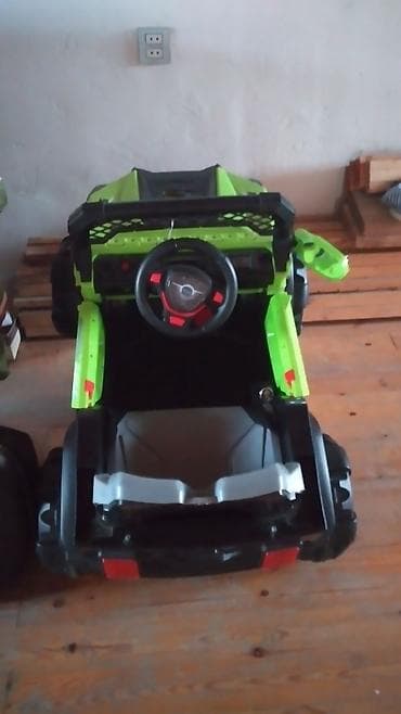 ana bala dest: Uşaq üçün elektrikli off-road jeep tipli maşın - Rəng: yaşıl-qara — 3